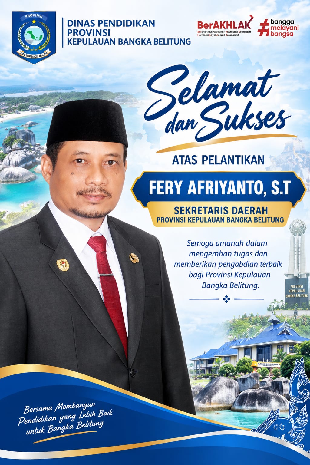 Pelantikan Sekretaris Daerah Provinsi Kepulauan Bangka Belitung